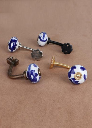 Curtain Tie Backs Hook Decorative Wall Hook-Blue (Set of Two)