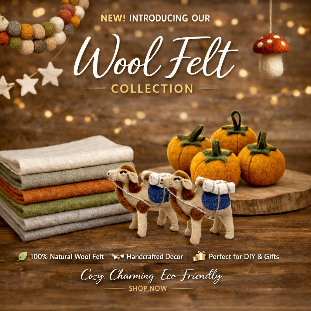 Wrapped in Warmth: Discover Our New Wool Felt Collection