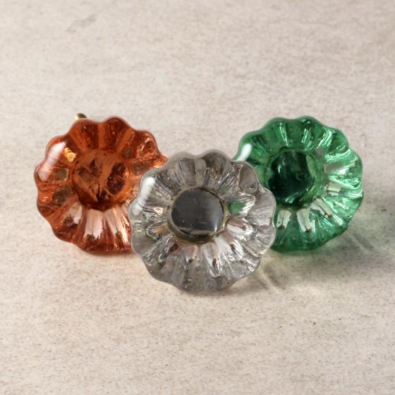 Colored Crystal Glass Knobs
