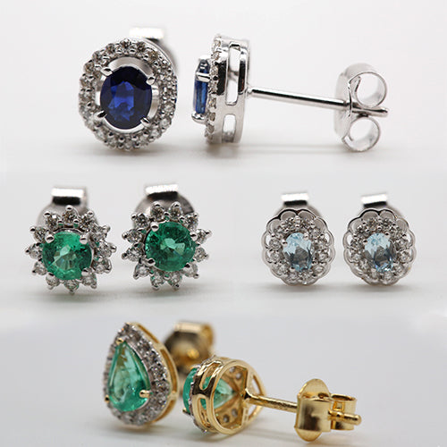 Precious Stone Earrings
