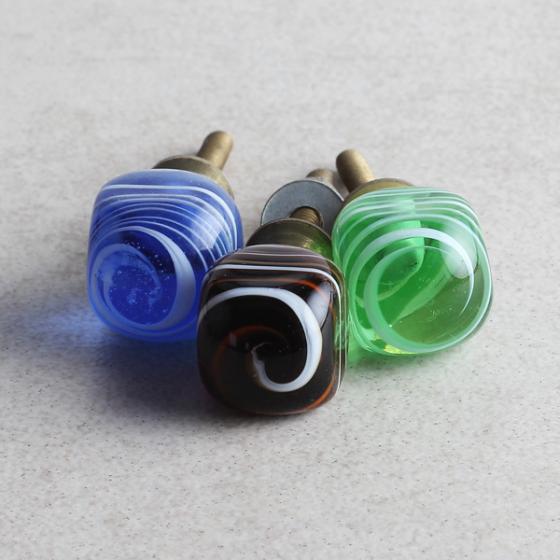 Spiral Glass Knobs