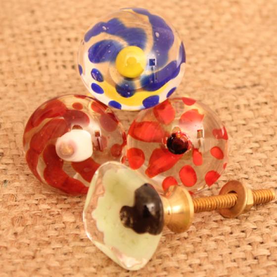 Tinted Glass Knobs