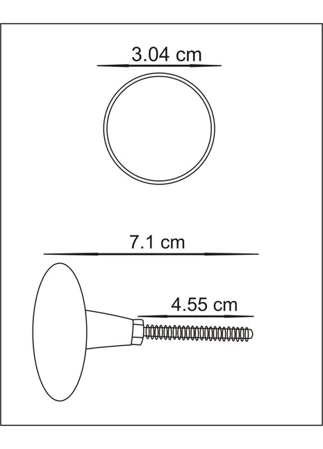 Round Antique Look Cast Iron Metallic Knob