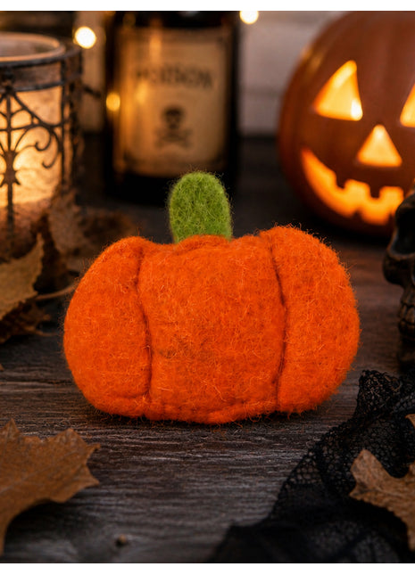 Handmade Wool Felt Pumpkin 6 to 7 cm Halloween Decor