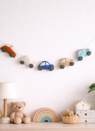 Car Wool Felt Garland  Home Decor