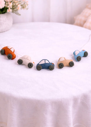 Car Wool Felt Garland  Home Decor