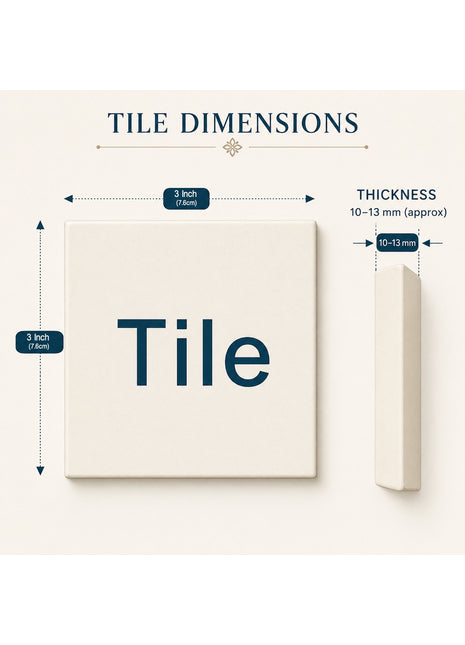 Black and White Checker design Tile