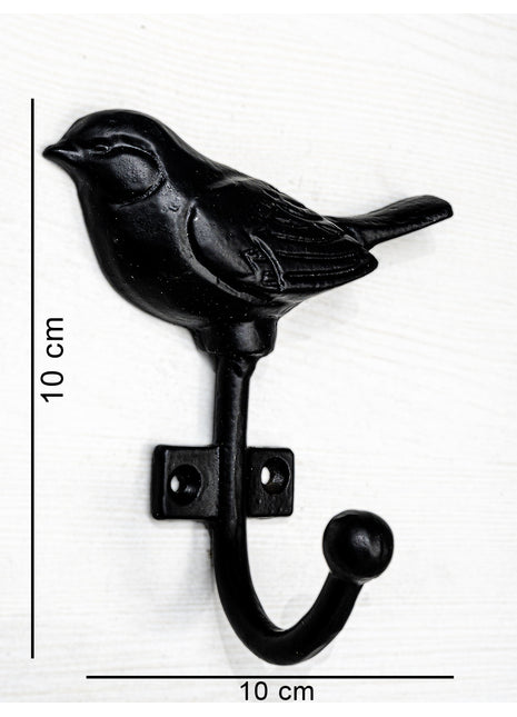 Decorative Bird Shape Metal Wall Hooks
