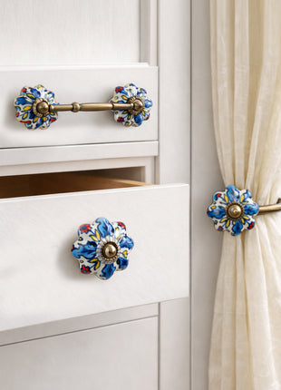 Multicolor Ceramic Knob, Curtain Tie & Pull Bundle