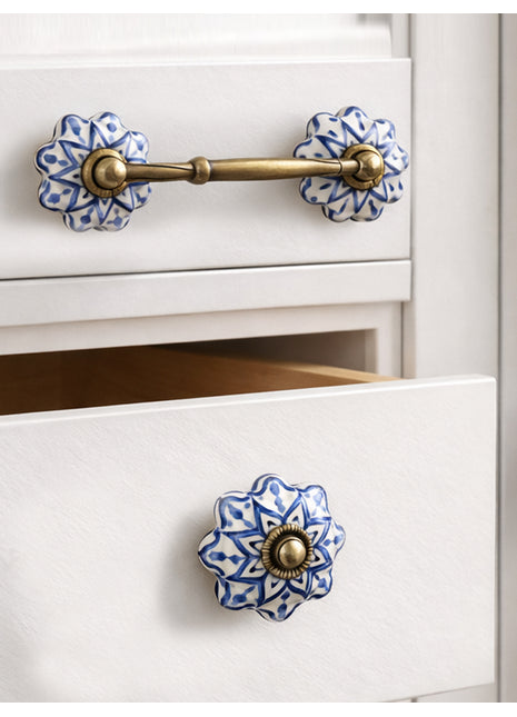 Blue Design Ceramic Knob & Pull Bundle