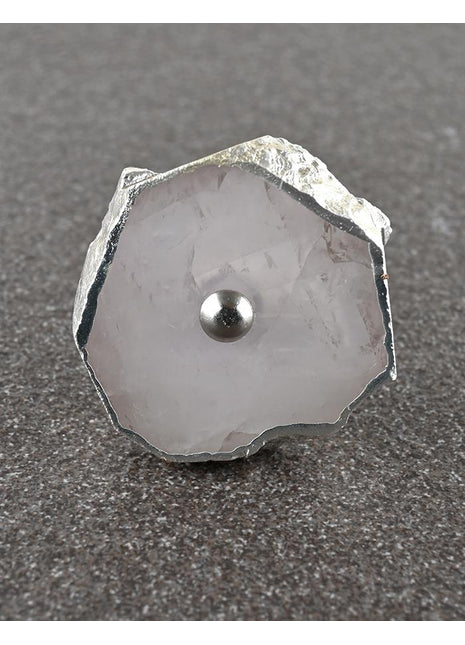 Assorted Shape Pink Agate Stone Classy Cabinet Drawer Dresser Knob