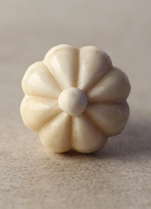 Solid Flower Shaped Resin Bone Drawer Cabinet Knob