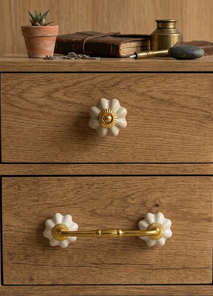 Cream Color Ceramic Knob & Pull Bundle