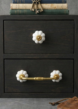 White Color Ceramic Knob & Pull Bundle