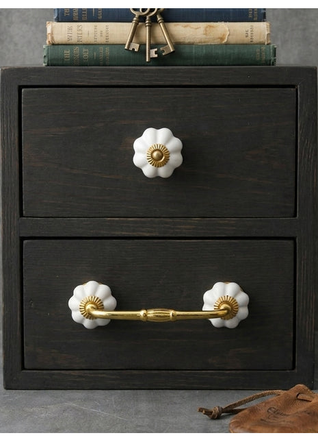 White Color Ceramic Knob & Pull Bundle