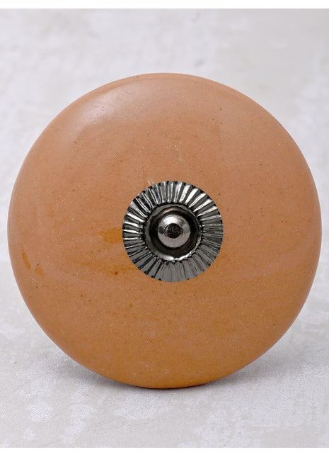 Solid Brown Ceramic Cabinet Dresser Knob