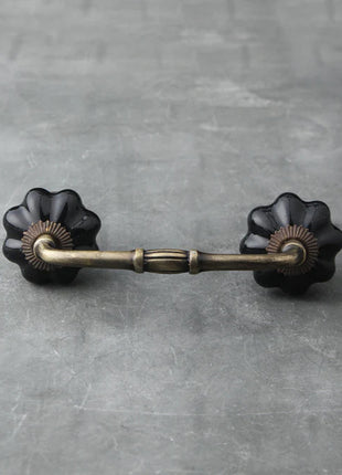 Black Color Ceramic Knob, Curtain Tie & Pull Bundle