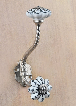 Black Design Ceramic Cabinet  Knob & Hanger Bundle – Decorative Closet Hardware
