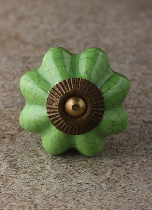 Green Cracked Ceramic Knob & Pull Bundle 01