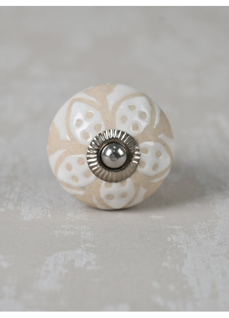 White Ceramic Knob