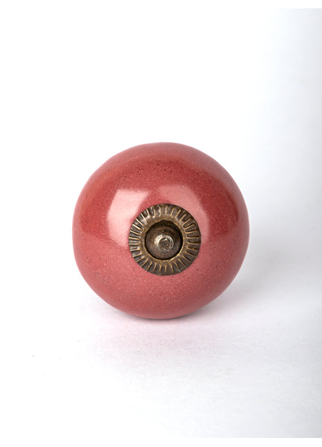 Maroon Ceramic Cabinet Knob