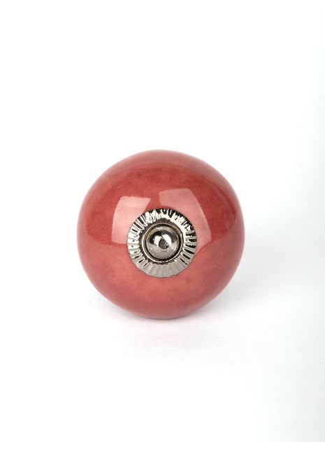 Maroon Ceramic Cabinet Knob