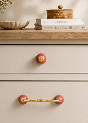 Maroon Ceramic Knob & Pull Bundle