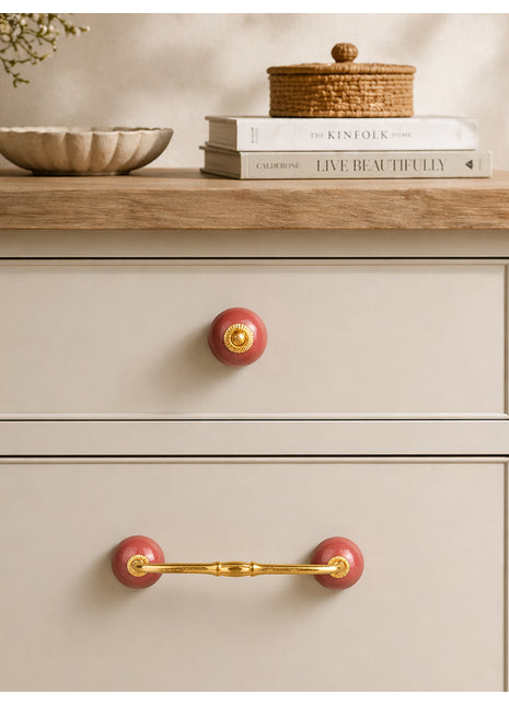 Maroon Ceramic Knob & Pull Bundle