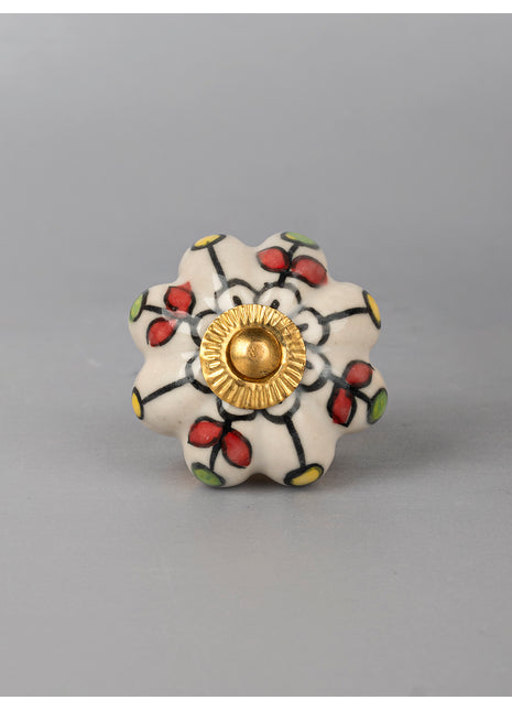 Unique Multicolor Melon Ceramic Knob