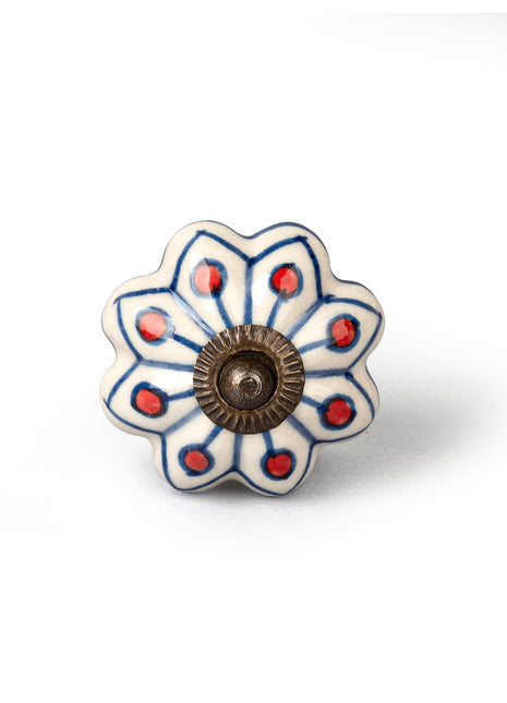 Red Dot Melon Ceramic Knob