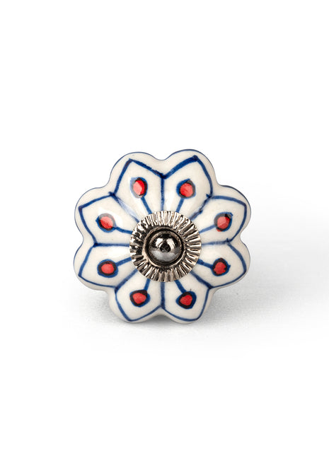 Red Dot Melon Ceramic Knob