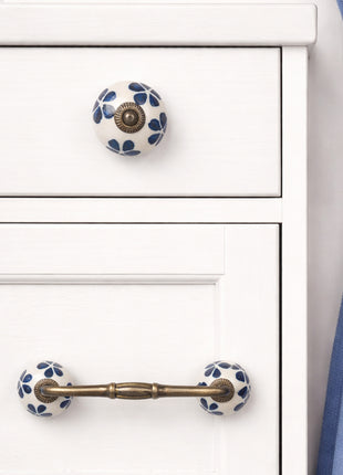 Blue Flower Ceramic Knob & Pull Bundle