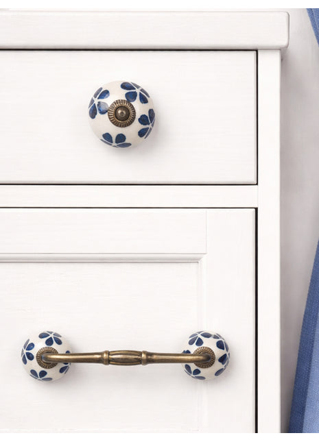 Blue Flower Ceramic Knob & Pull Bundle