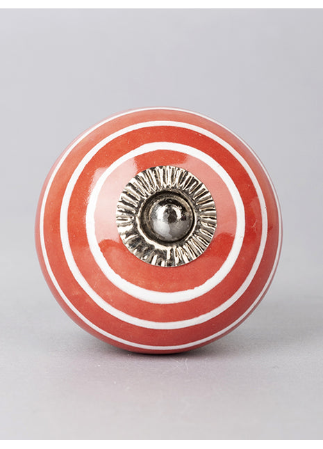Red Color Ceramic Cabinet Knob