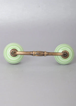 Green Color Ceramic Knob, Curtain Tie & Pull Bundle