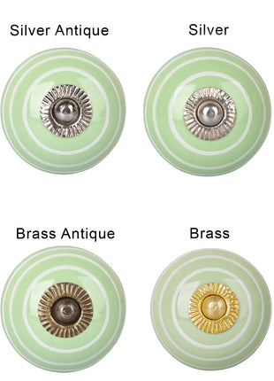 Green Color Ceramic Cabinet  Knob & Hanger Bundle – Decorative Closet Hardware