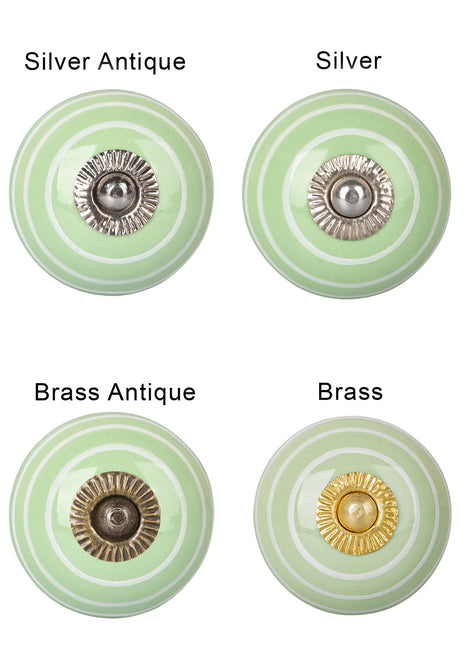 Green Color Ceramic Knob, Curtain Tie & Pull Bundle