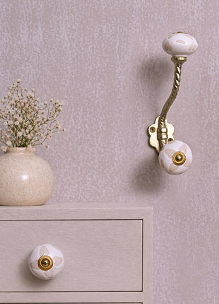 Heart Shape Design Ceramic Cabinet  Knob & Hanger Bundle – Decorative Closet Hardware