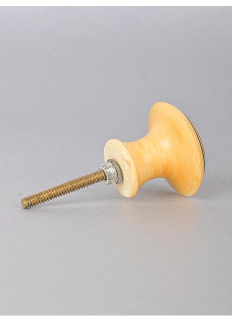 Yellow Resin Cabinet Knob