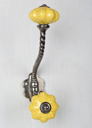 Yellow Ceramic Cabinet  Knob & Hanger Bundle – Decorative Closet Hardware
