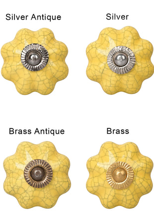 Yellow Ceramic Cabinet  Knob & Hanger Bundle – Decorative Closet Hardware