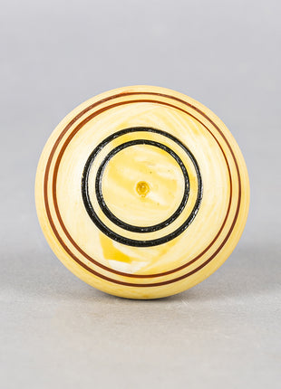 Yellow Color Ceramic Knob