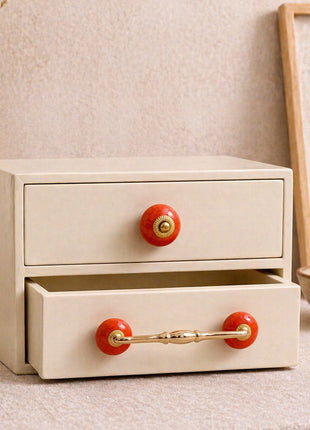 Red Color Cracked Ceramic Knob & Pull Bundle