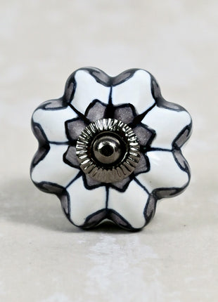 Beautiful Design On White Background Color Ceramic Knob