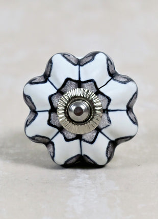 Beautiful Design On White Background Color Ceramic Knob