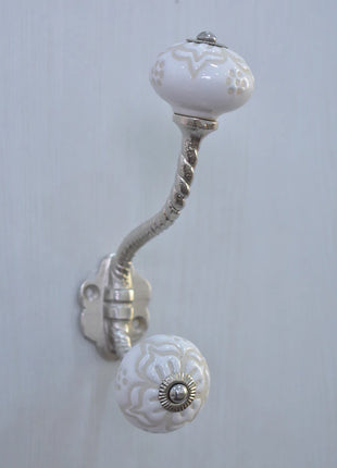 Handmade Ceramic Cabinet  Knob & Hanger Bundle – Decorative Closet Hardware