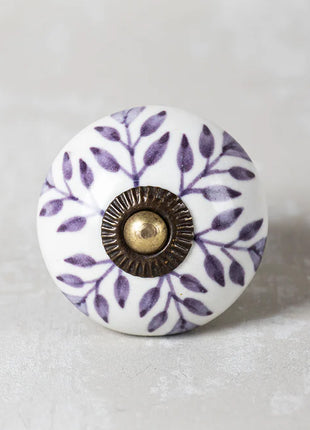 Blue Design Ceramic Drawer Cabinet Knob & Curtain Tie Bundle