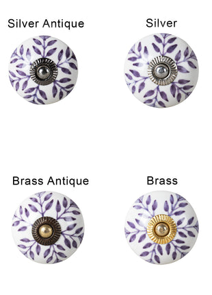 Blue Design Ceramic Drawer Cabinet Knob & Curtain Tie Bundle