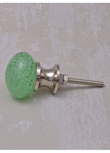 Stylish Aqua Sea Green Bubble Glassware Drawer Knob