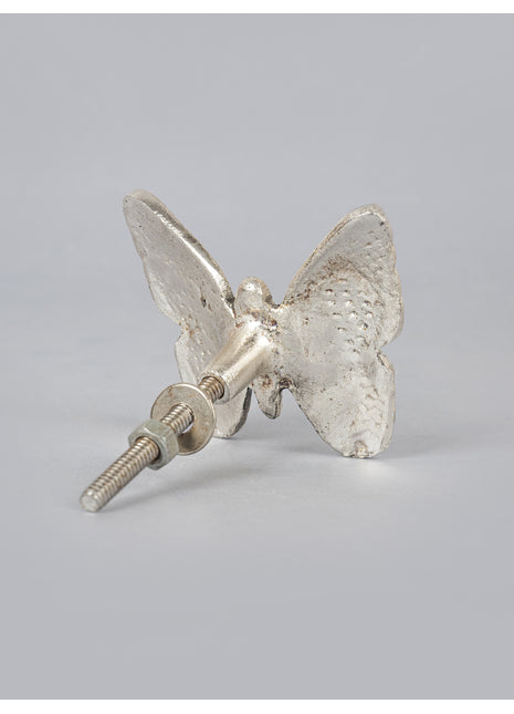 Butterfly Shape Unique Silver Metallic Knob